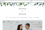 "Lovely" - Wedding Website in Mint by Susan Moyal - Desktop Design