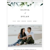 "Lovely" - Wedding Website in Mint by Susan Moyal - Mobile Layout