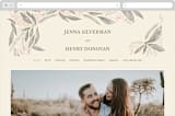 "Unity" - Wedding Website in Burnt Sienna by Jen Owens - Desktop Design