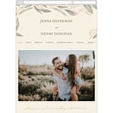 "Unity" - Wedding Website in Burnt Sienna by Jen Owens - Mobile Layout