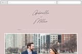 "Marry You" - Wedding Website in Blush by Design Lotus - Desktop Design