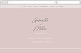 "Marry You" - Wedding Website in Blush by Design Lotus - Desktop Design