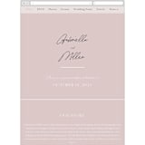 "Marry You" - Wedding Website in Blush by Design Lotus - Mobile Layout