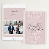 "Marry You" - Wedding Website in Blush by Design Lotus - Match Your Stationery