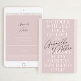 "Marry You" - Wedding Website in Blush by Design Lotus - Match Your Stationery