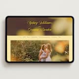 "Bloom" - Wedding Website in Island Citrus by Morgan Kendall - Desktop Design