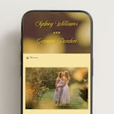 "Bloom" - Wedding Website in Island Citrus by Morgan Kendall - Mobile Layout
