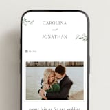 "Carolina" - Wedding Website in Meadow by Melanie Kosuge - Mobile Layout