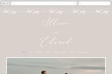 "So Inlove" - Wedding Website in Cloud by Jhudy - Desktop Design