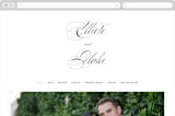 "Timeless Elegance" - Wedding Website in Black Night by AK Graphics - Desktop Design