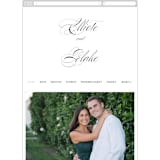 "Timeless Elegance" - Wedding Website in Black Night by AK Graphics - Guest Management