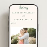 "Blue Ridge" - Wedding Website in Pine by Amy Kross - Mobile Layout
