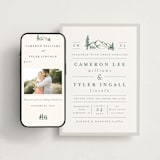 "Blue Ridge" - Wedding Website in Pine by Amy Kross - Match Your Stationery