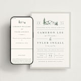 "Blue Ridge" - Wedding Website in Pine by Amy Kross - Match Your Stationery