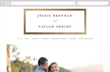 "Lasting love" - Wedding Website in Gold by Stacey Meacham - Desktop Design