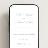 "Aristocratic" - Wedding Website in Provincial Blue by Creo Study - Mobile Layout