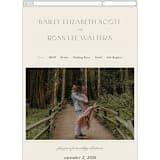 "Refined Beauty" - Wedding Website in Cream by Stacey Day - Mobile Layout