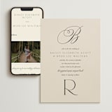 "Refined Beauty" - Wedding Website in Cream by Stacey Day - Match Your Stationery
