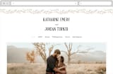 "Operatic" - Wedding Website in Cream by Paper Raven Co. - Desktop Design