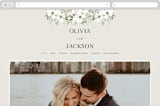 "Verde" - Wedding Website in Meadow by Petra Kern - Desktop Design