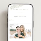 "Villa" - Wedding Website in Leaf by Kristie Kern - Mobile Layout