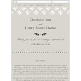 "Litterateur" - Wedding Website in Natural by Karen Glenn - Mobile Layout