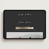 "Panache" - Wedding Website in Onyx by Kristie Kern - Desktop Design
