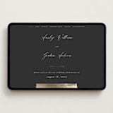 "Panache" - Wedding Website in Onyx by Kristie Kern - Desktop Design