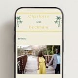 "Coastal Drift" - Wedding Website in Island Citrus by Pixel and Hank - Mobile Layout