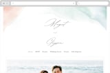 "One Path" - Wedding Website in Beach by Pixel and Hank - Desktop Design