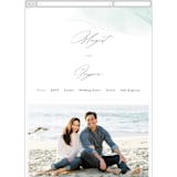 "One Path" - Wedding Website in Beach by Pixel and Hank - Mobile Layout