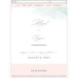 "One Path" - Wedding Website in Beach by Pixel and Hank - Mobile Layout