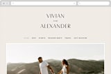 "Ascent" - Wedding Website in Ecru by Erica Krystek - Desktop Design