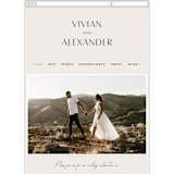 "Ascent" - Wedding Website in Ecru by Erica Krystek - Mobile Layout
