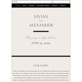 "Ascent" - Wedding Website in Ecru by Erica Krystek - Mobile Layout