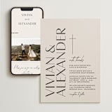 "Ascent" - Wedding Website in Ecru by Erica Krystek - Match Your Stationery