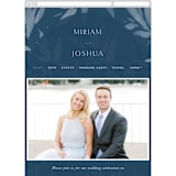 "Linen" - Wedding Website in Midnight by Ashley Rosenbaum - Mobile Layout