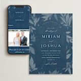 "Linen" - Wedding Website in Midnight by Ashley Rosenbaum - Match Your Stationery