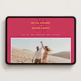 "Amor" - Wedding Website in Caliente by Owl and Toad - Desktop Design