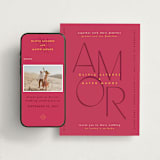 "Amor" - Wedding Website in Caliente by Owl and Toad - Match Your Stationery