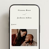 "Love and Faith" - Wedding Website in Vanilla by Louise Kay - Mobile Layout