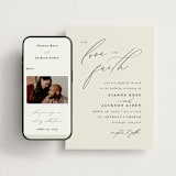 "Love and Faith" - Wedding Website in Vanilla by Louise Kay - Match Your Stationery