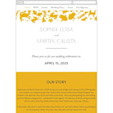 "Otomi" - Wedding Website in Sunshine by Shari Margolin - Mobile Layout