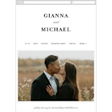 "Everything Love" - Wedding Website in Ebony by Louise Kay - Mobile Layout