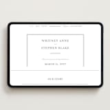 "Crawford" - Wedding Website in Ivory by Amy Kross - Desktop Design