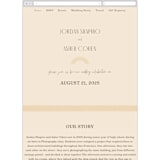 "Chuppah Arch" - Wedding Website in Desert Sun by Laura Bolter - Mobile Layout
