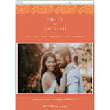 "Heritage Paisley" - Wedding Website in Tangerine by Kanika Mathur - Mobile Layout