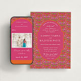 "Varna" - Wedding Website in Fuchsia by Pati Cascino - Match Your Stationery