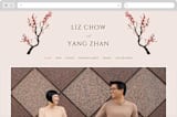 "Blossoms of Love" - Wedding Website in Champagne by frau brandt - Desktop Design
