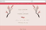 "Blossoms of Love" - Wedding Website in Champagne by frau brandt - Desktop Design